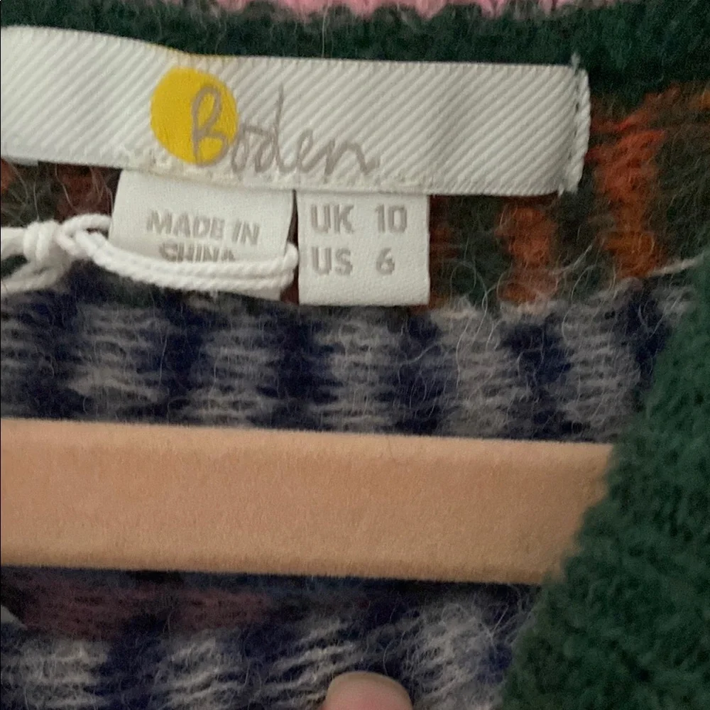 Colorful Patterned Women's Sweater - Picture 3 of 3